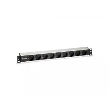 Equip 9-fach Deutsche Stromverteilereinheit, Aluminiumgehäuse