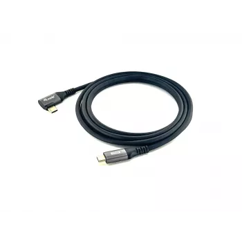 Equip USB 2.0 C zu C 90° abgewinkeltes Kabel, M/M, 2,0 m, 100 W mit Emark-Chipsatz