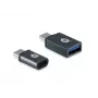 Conceptronic DONN04G USB-C auf USB A/MicroB OTG Adapter 2er-Pack, 10 Gbit/s (C-A), 480 Mbit/s (C-MicroUSB)