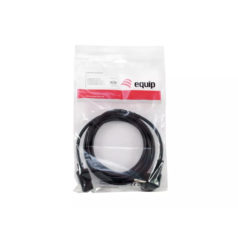 Equip Hochwertiges Netzkabel, C13 auf Schuko, 3,0 m, 3 m, IEC C13, CEE7/7, H05VV-F3G, 250 V, 10 A
