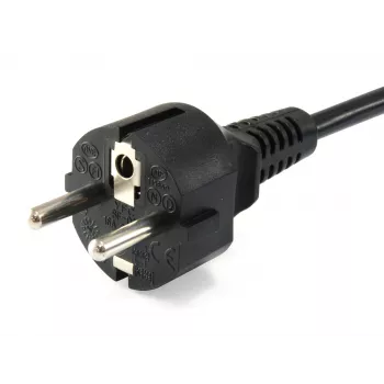 Equip High Quality Stromkabel, C5 auf Schuko, 1,8m, 1,8 m, CEE 7/7, IEC C5, H05VV-F3G, 250 V, 2,5 A