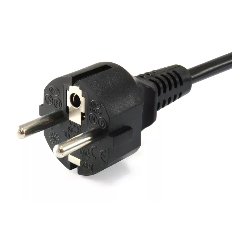 Equip High Quality Stromkabel, C5 auf Schuko, 1,8m, 1,8 m, CEE 7/7, IEC C5, H05VV-F3G, 250 V, 2,5 A