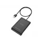 Conceptronic BIAN11B Dual-Interface Smart-ID-Kartenleser, USB 2.0, Near Field Communication (NFC), 1 m, Schwarz, 100 g