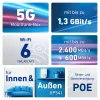 Box FRITZ! 6860 5G Edition International WLAN-Router Gigabit Ethernet Dual-Band (2,4 GHz / 5 GHz)