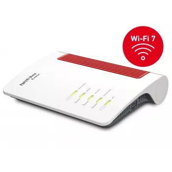 FRITZ!Box 6670 Kabel Edition International WLAN-Router 2,5 Gigabit Ethernet Dualband (2,4 GHz / 5 GHz) Rot, Weiß