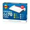 FRITZ!Box 6670 Kabel Edition International WLAN-Router 2,5 Gigabit Ethernet Dualband (2,4 GHz / 5 GHz) Rot, Weiß