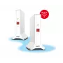 Mesh Set FRITZ 4200 2-Packung Edition International Dual-Band (2,4 GHz / 5 GHz) Wi-Fi 6 (802.11ax) Rot, Weiß 2x2/4x4
