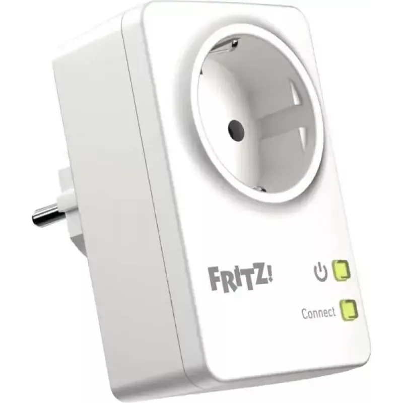Smart-Steckdose FRITZ 20003113 – kabellose Innensteckdose, 230 V, max. Eingangsleistung 1,1 W, weiß
