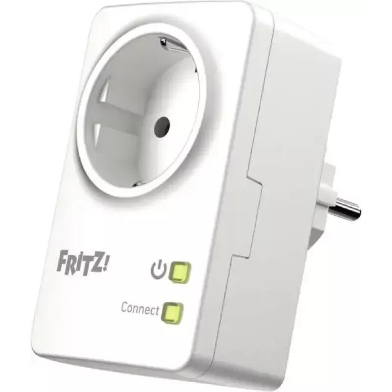 Smart-Steckdose FRITZ 20003113 – kabellose Innensteckdose, 230 V, max. Eingangsleistung 1,1 W, weiß