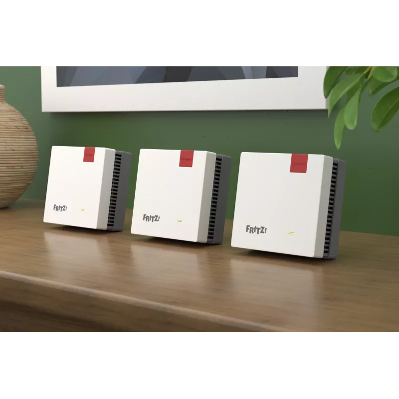 Wireless Mesh Set FRITZ 1700 3er-Pack, Weiß, interne Antennen