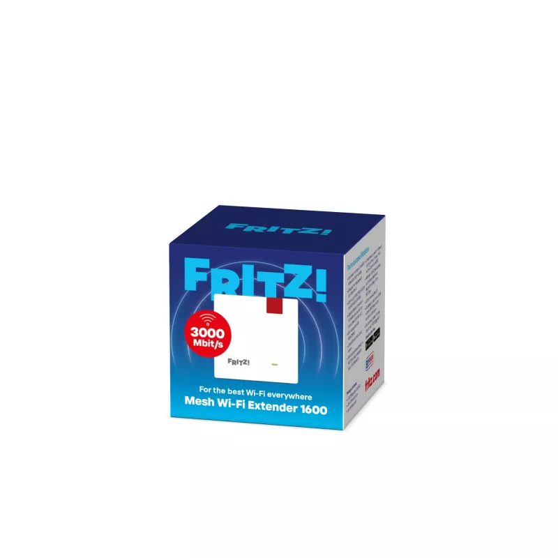 Repeater Mesh Wi-Fi Extender 1600 (FRITZ 1200 AX International) Netzwerk-Repeater Weiß 10, 100, 1000 Mbit/s