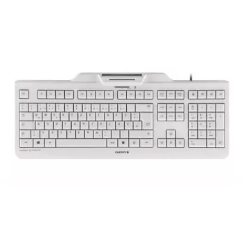 CHERRY KC 1000 SC Tastatur kabelgebunden USB AZERTY Belgisch Weiß