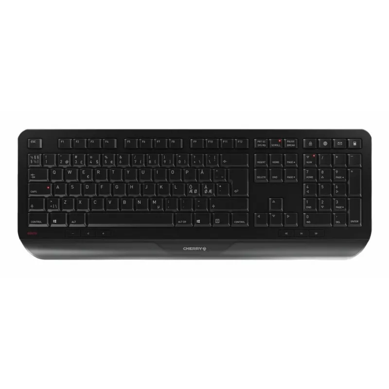CHERRY GENTIX DESKTOP, Full-size (100%), Kabellos, RF Wireless, QWERTY, Schwarz, Maus inklusive