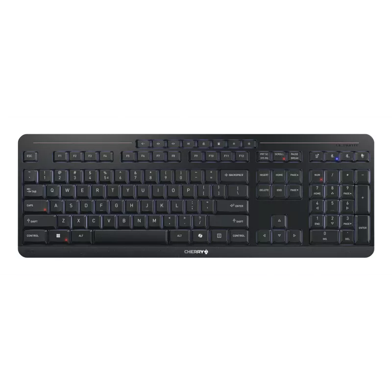 CHERRY Stream desktop ultimate Tastatur Maus enthalten Home/Office USB + RF Wireless + Bluetooth QWERTY Englisch Schwarz