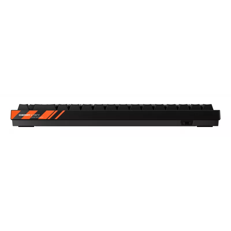 Mechanische Gaming-Tastatur Cherry K5 Pro TMR Compact – 65%-Layout, QWERTZ, RGB-Beleuchtung, USB-Kabel, 2 m Kabel, schwarz/orange