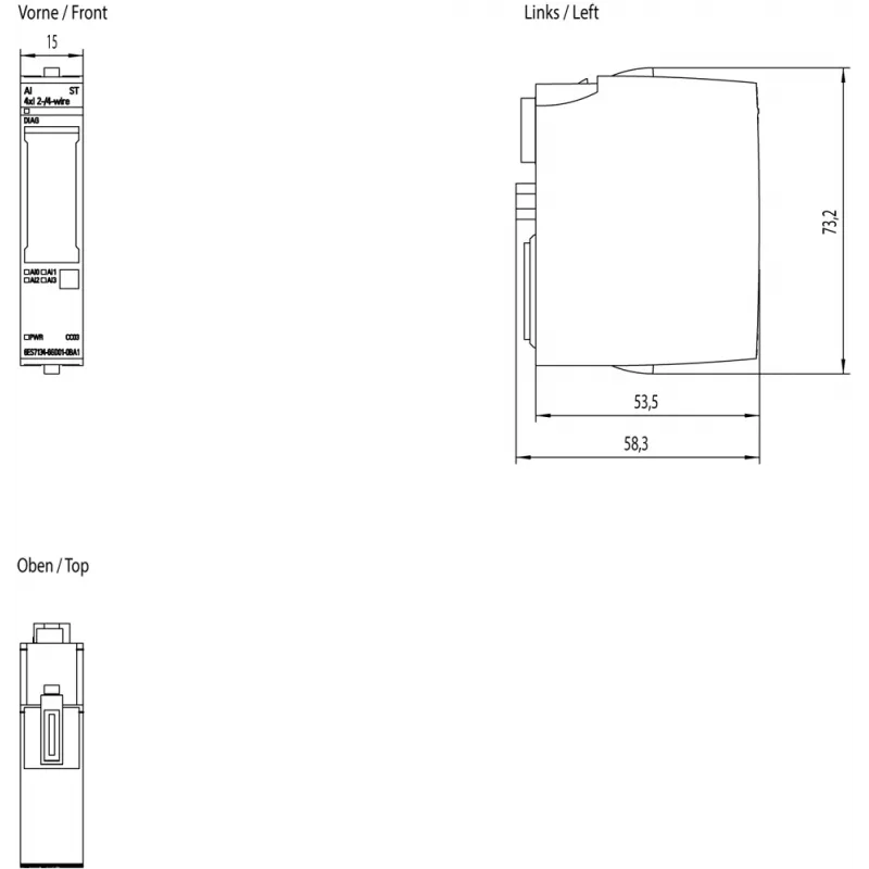 Siemens 6ES7134-6GD01-0BA1 Digital-/Analog-E/A-Modul Analog