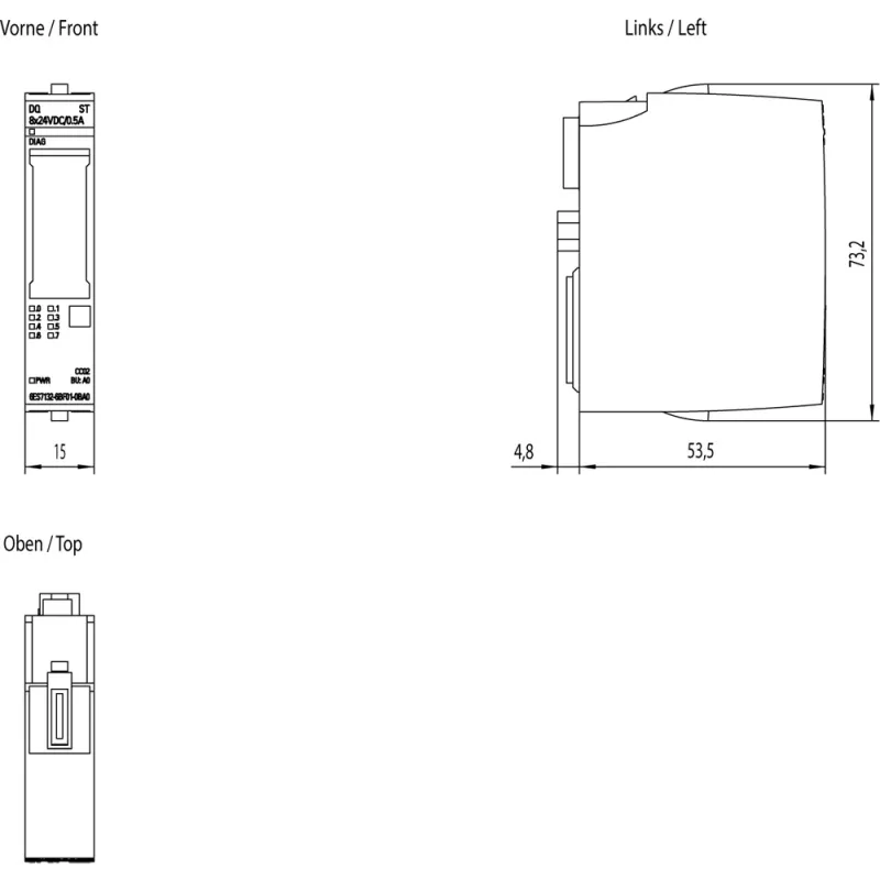 Siemens 6ES7132-6BF01-0BA0 Netzteil Indoor Mehrfarbig
