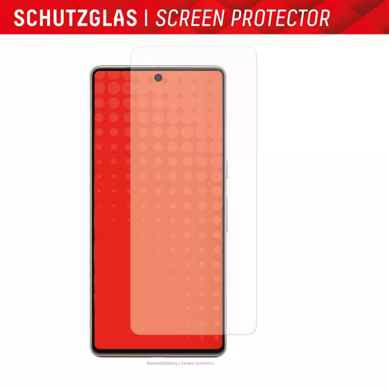 Displex Displayschutzfolie + Hülle für Google Pixel 8 Pro, Eco Montagerahmen, kratzfest