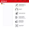 Displex Smart Glass (9H) für Samsung Galaxy A36, Montagesticker, unzerbrechlich