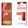 Displex Smart Glass (9H) für Xiaomi Redmi Note 14, Montageaufkleber, unzerbrechlich