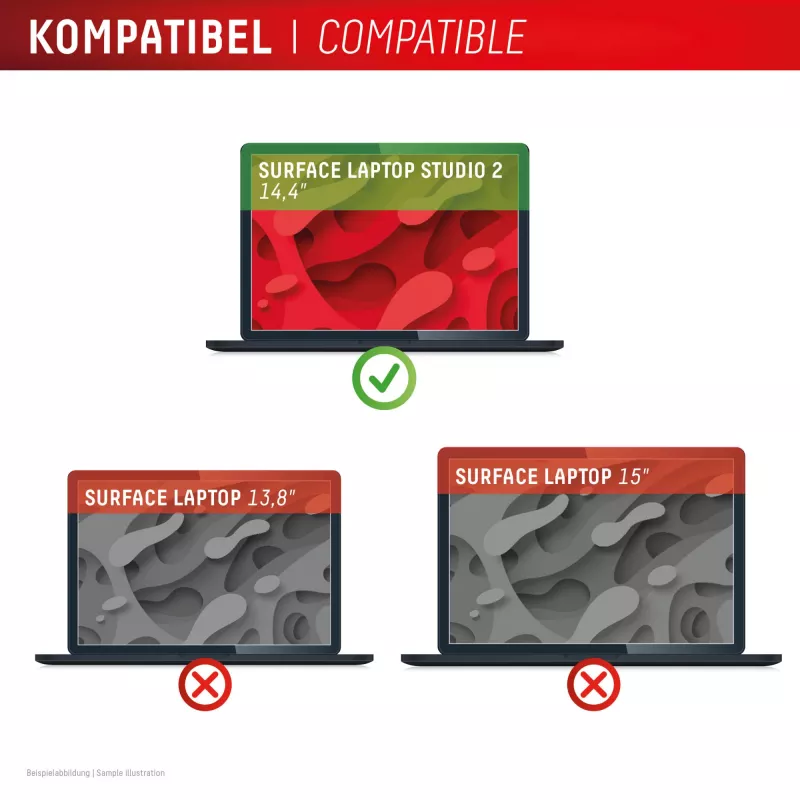 Displex PRIVACY SAFE magnetischer 2-Wege-Sichtschutzfilter Surface Laptop Studio 2 14,4 Zoll