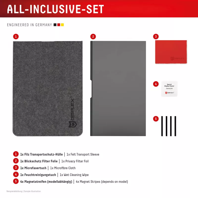 Displex PRIVACY SAFE magnetischer 2-Wege-Sichtschutzfilter Surface Laptop Studio 2 14,4 Zoll