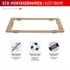 Tempered Glass Screen Protector + Case für Samsung Galaxy A36 von e.v.i., Eco Montagerahmen, kratzfest, transparent