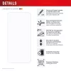 Tempered Glass Screen Protector + Case für Samsung Galaxy A36 von e.v.i., Eco Montagerahmen, kratzfest, transparent
