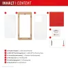 Tempered Glass Screen Protector + Case für Samsung Galaxy A36 von e.v.i., Eco Montagerahmen, kratzfest, transparent