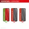 Tempered Glass Screen Protector + Case für Samsung Galaxy A36 von e.v.i., Eco Montagerahmen, kratzfest, transparent