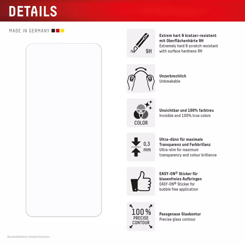 e.v.i. DISPLEX Smart Glass für Xiaomi Redmi 15C — Panzerglasfolie, Modell 02198