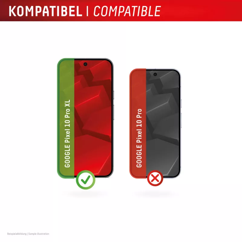 Displex Displayschutzfolie + Hülle für Google Pixel 10 Pro XL, Eco-Montagerahmen, kratzfest