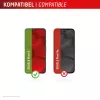 Screen protector + case e.v.i. for Google Pixel 9 mit Eco-Montagerahmen, gehärtetes Glas, transparent, kratzfest