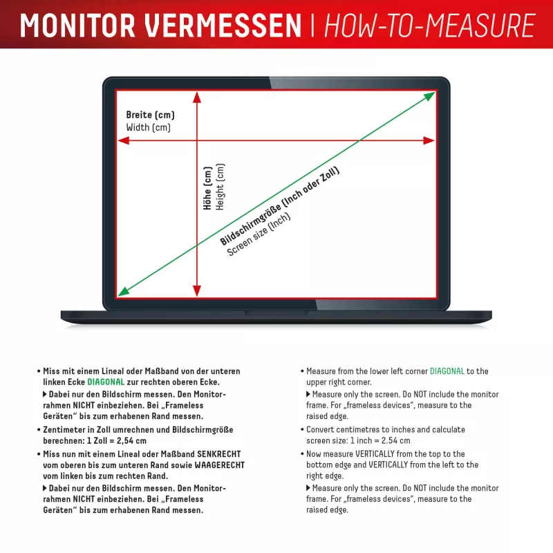 Blickschutzfilter e.v.i. Displex PRIVACY SAFE magnetisch 2-Wege für 16 Zoll (16:10) Laptop / Notebook, rahmenlos, glänzend/matt, 3H