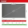 Blickschutzfilter e.v.i. Displex PRIVACY SAFE magnetisch 2-Wege für 16 Zoll (16:10) Laptop / Notebook, rahmenlos, glänzend/matt, 3H