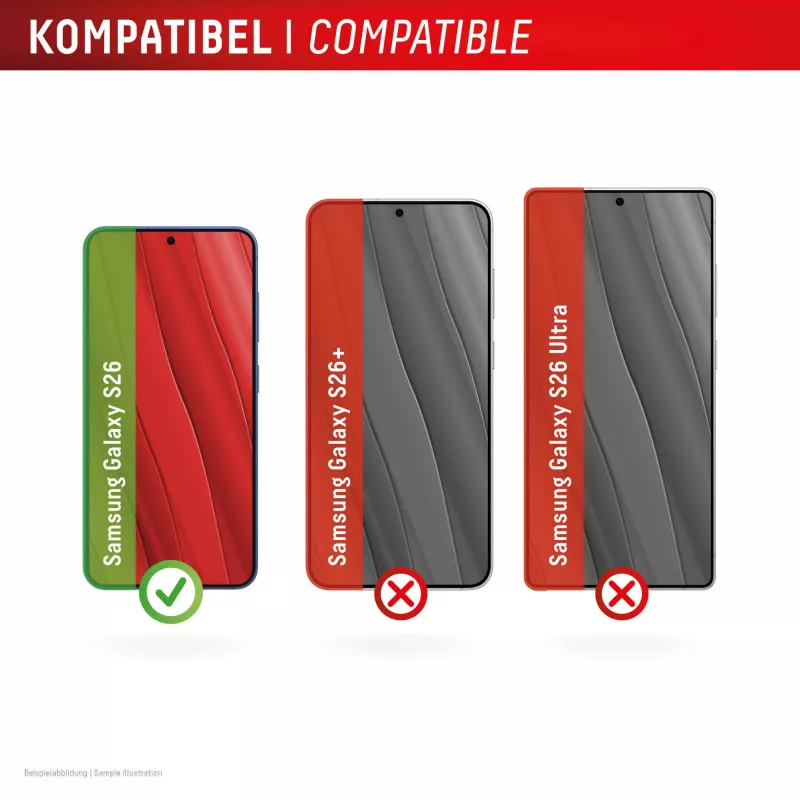 Displex Displayschutz + Hülle für Samsung S26, kratzfest