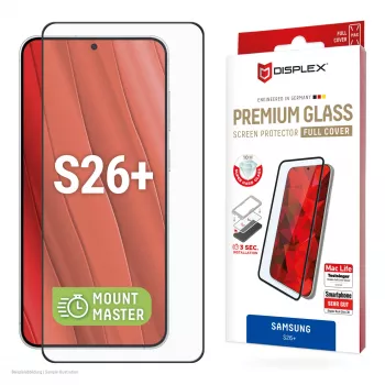 Displex Premium Displayschutz (Full Abdeckung, 10H) für Samsung S26+, Full Abdeckung