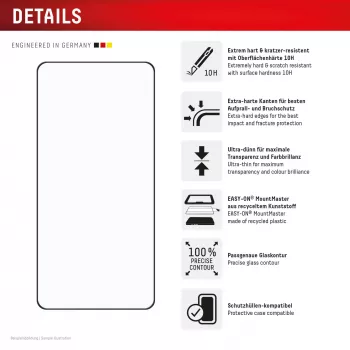 Displex Premium Displayschutz (Full Abdeckung, 10H) für Samsung S26+, Full Abdeckung