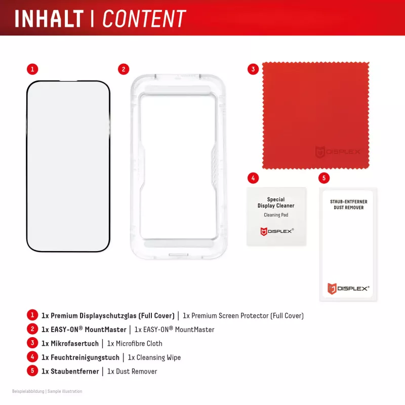 Displex Premium Displayschutz (Full Abdeckung, 10H) für Samsung S26+, Full Abdeckung