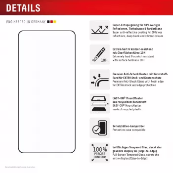 Displex Premium Bildschirmschutz (Full Abdeckung, 10H) für Samsung S26 Ultra, Full Abdeckung