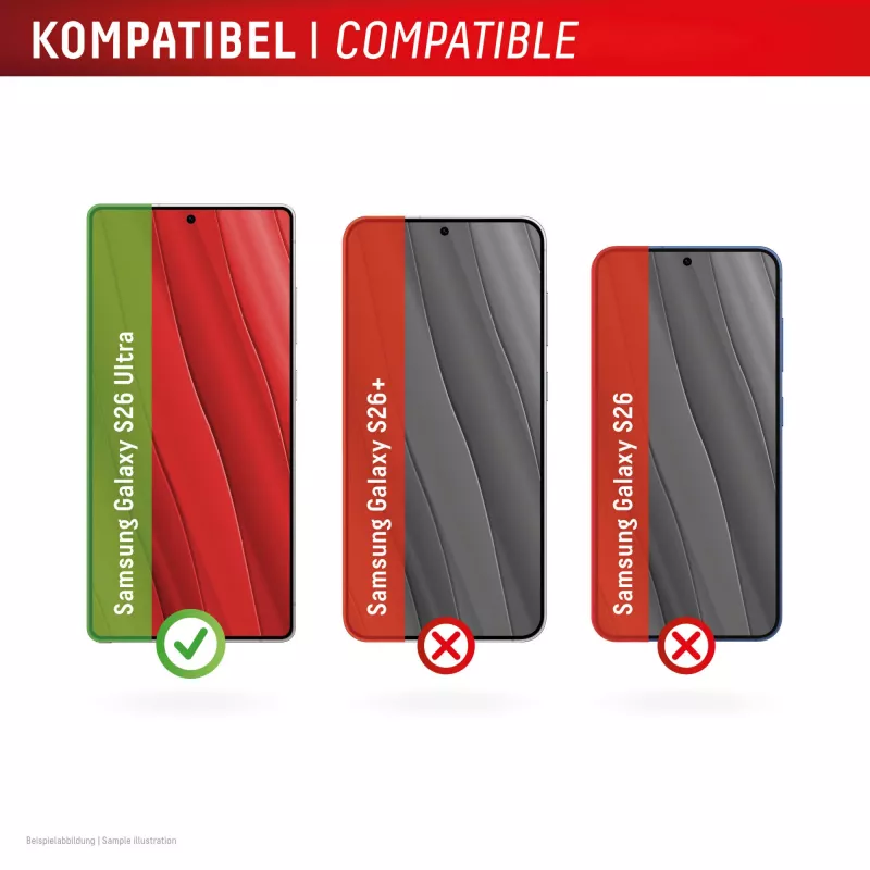 Displex Premium Bildschirmschutz (Full Abdeckung, 10H) für Samsung S26 Ultra, Full Abdeckung