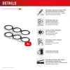 Kameralinsen-Glasschutz e.v.i. für Galaxy S26 / S26+, Gehärtet 10H, Vollabdeckung, Quick Mount, 2er-Pack