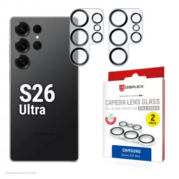 Vollständige Abdeckung Kamera-Linsenglas für Galaxy S26 Ultra von e.v.i., Gehärtetes Glas 10H, Staub-/Stoß-/Kratzfest, Schnellmontage, 2er-Pack