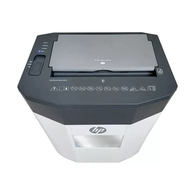 HP OneShred Auto 80CC Aktenvernichter Kreuzschnitt 68 dB 22 cm Weiß