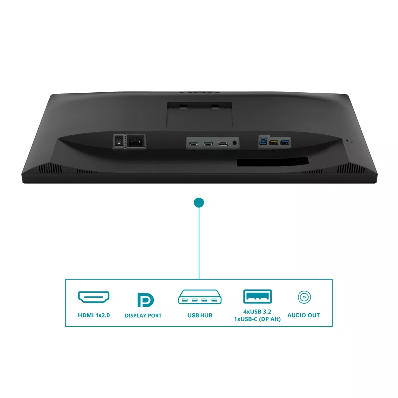 AOC V5 CU34V5C/BK/23 Computermonitor 86,4 cm (34 Zoll) 3440 x 1440 Pixel Wide Quad HD LED Schwarz