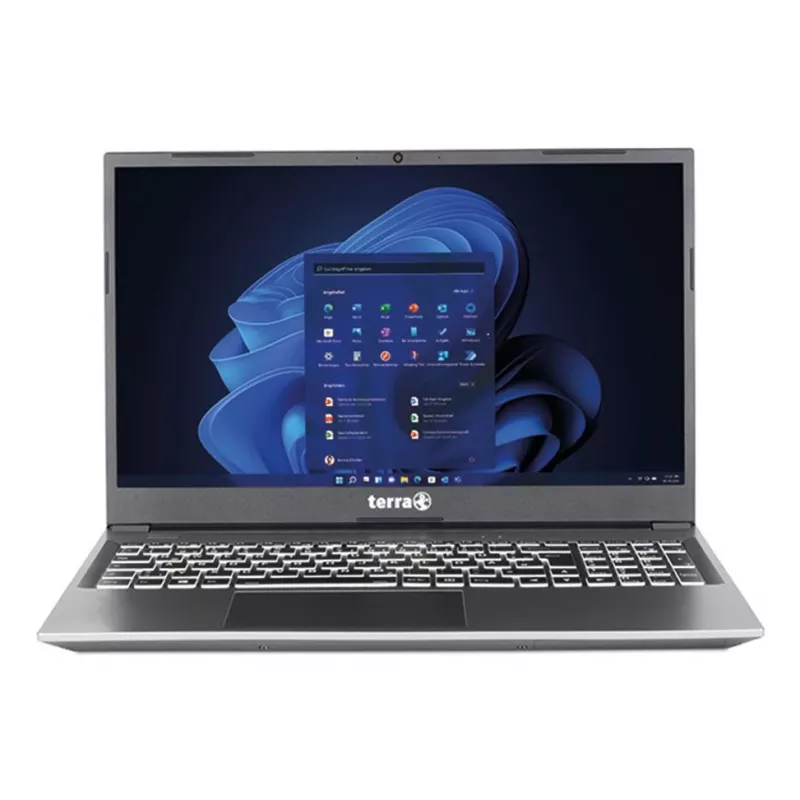 TERRA 1517R Intel® Core™ i3 i3-1315U Laptop 39,6 cm (15,6 Zoll) Full HD 8 GB DDR4-SDRAM 500 GB SSD Wi-Fi 6 (802.11ax) Windows 11 Home Niederländisch, US-Englisch Grau