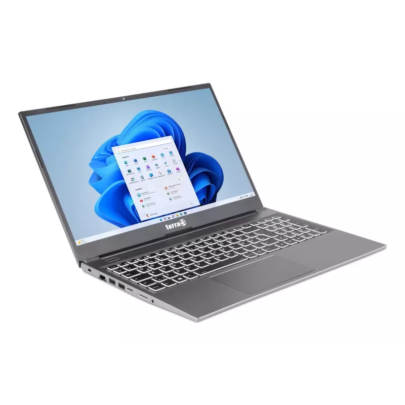 TERRA 1517R Intel® Core™ i3 i3-1315U Laptop 39,6 cm (15,6 Zoll) Full HD 8 GB DDR4-SDRAM 500 GB SSD Wi-Fi 6 (802.11ax) Windows 11 Home Niederländisch, US-Englisch Grau