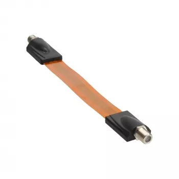 Fensterdurchführung InLine SAT-Kabel superflach für F-Stecker, 0,11 m Kabel, 23×265×12 mm