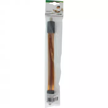 Fensterdurchführung InLine SAT-Kabel superflach für F-Stecker, 0,11 m Kabel, 23×265×12 mm