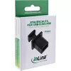 InLine Staubschutzkappe für USB-B-Buchse, schwarz, 50 Stk.